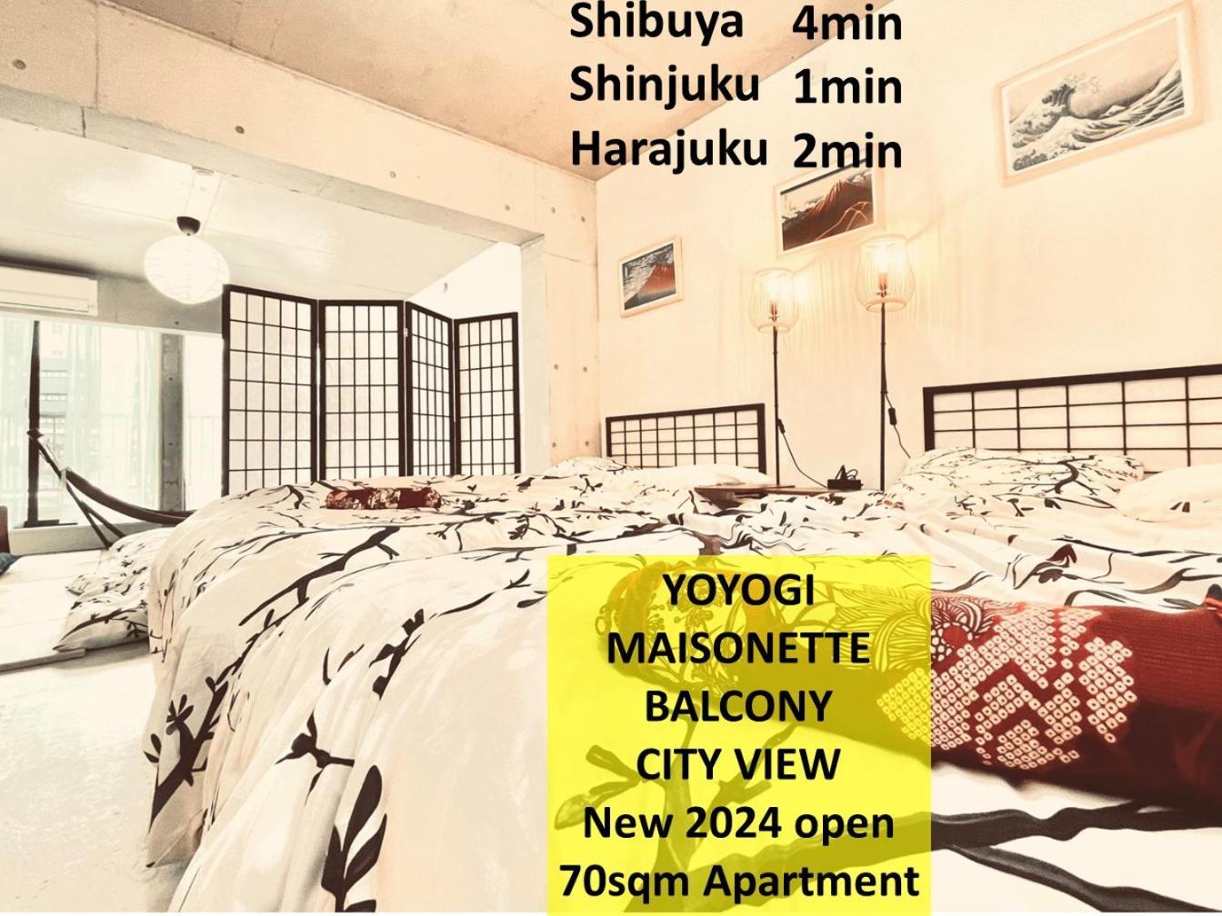 Appartement Shibuyayoyogi Shinjuku 8psn 70sqm New Maisonette